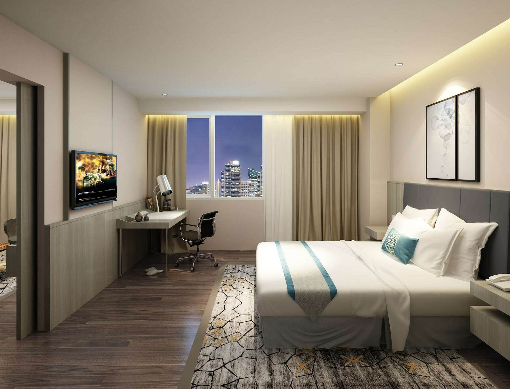 Aiho Hotel Medan Oda fotoğraf